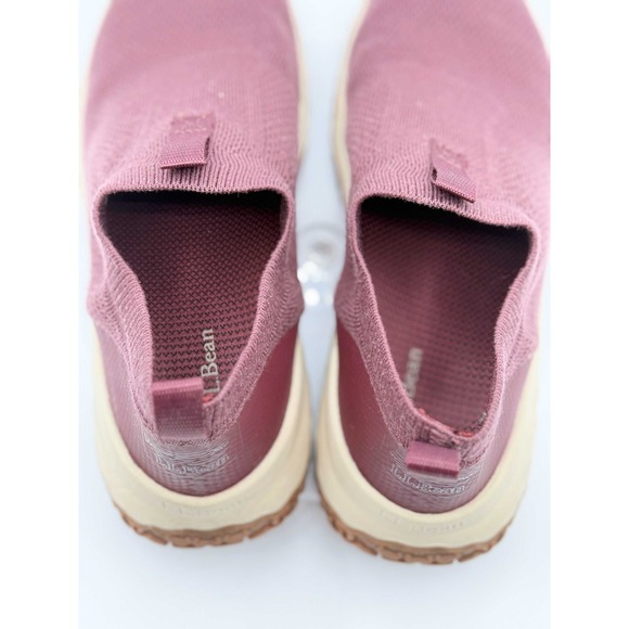 L.L.BEAN Day Venture Knit Slip On Comfort Sneakers‎ Size 9.5 Womens Burgundy - Picture 6 of 8